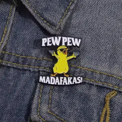 Pin de pato divertido 'Pew Pew Madafakas' - miniatura 1