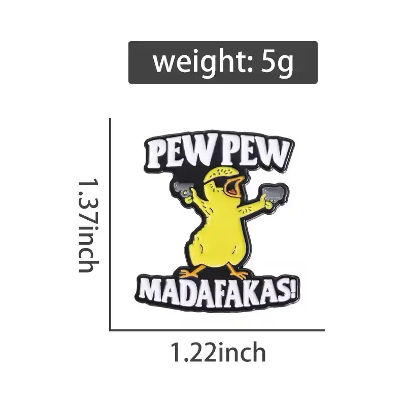 Pin de pato divertido 'Pew Pew Madafakas' - 2