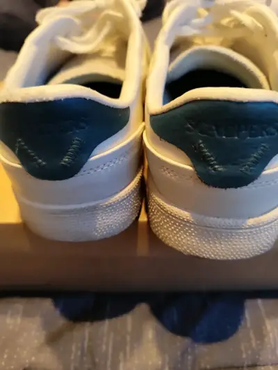 Zapatillas deportivas blancas de cuero Scalpers - miniatura 3