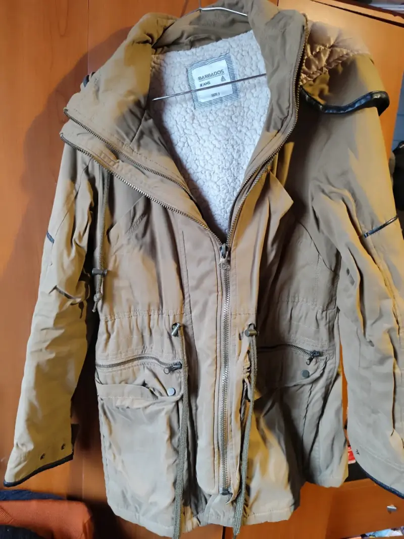 Parka Barbados Jeans beige con forro polar - 1