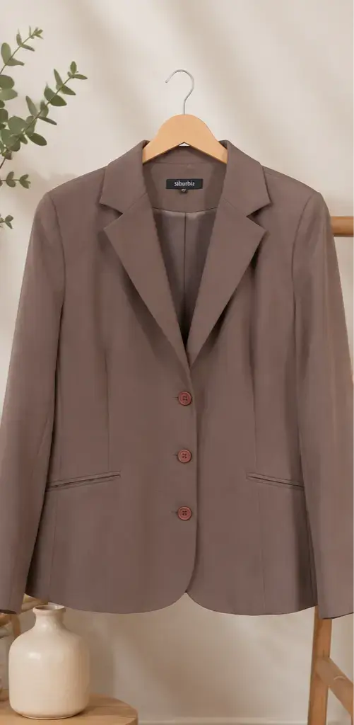 Blazer marrón elegante para mujer