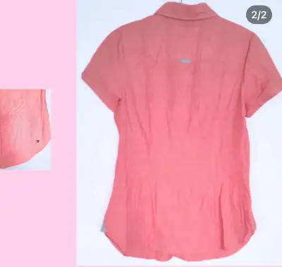 Camisa Tommy Hilfiger coral manga corta - miniatura 2