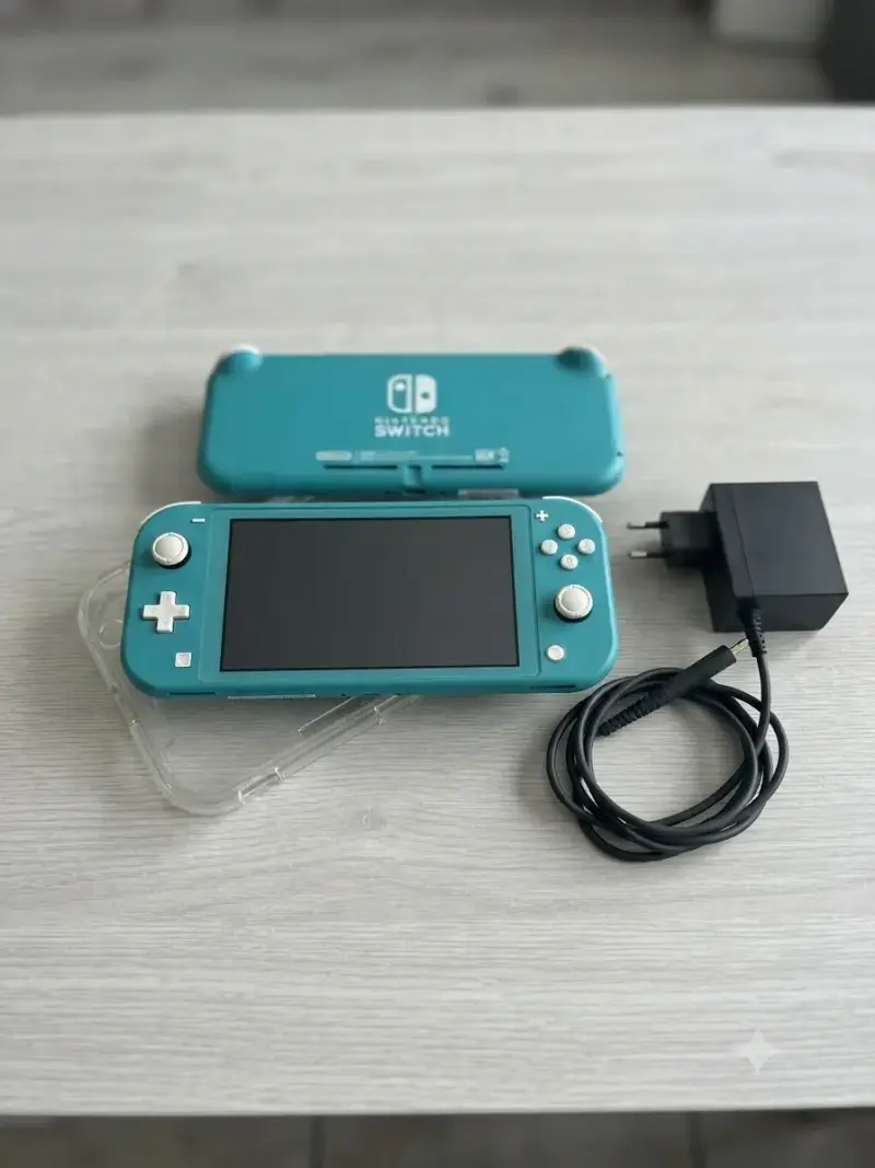 Nintendo Switch Lite turquesa con cargador - 1