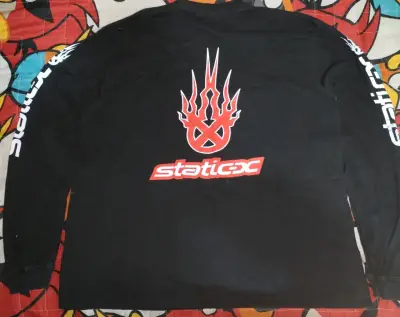 Polera manga larga Static-X negra - miniatura 2