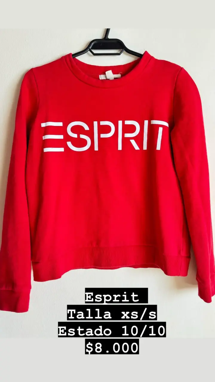 Polerón rojo Esprit talla XS/S