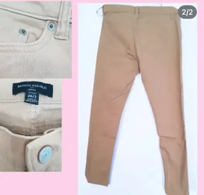 Pantalones beige para mujer Banana Republic - miniatura 2