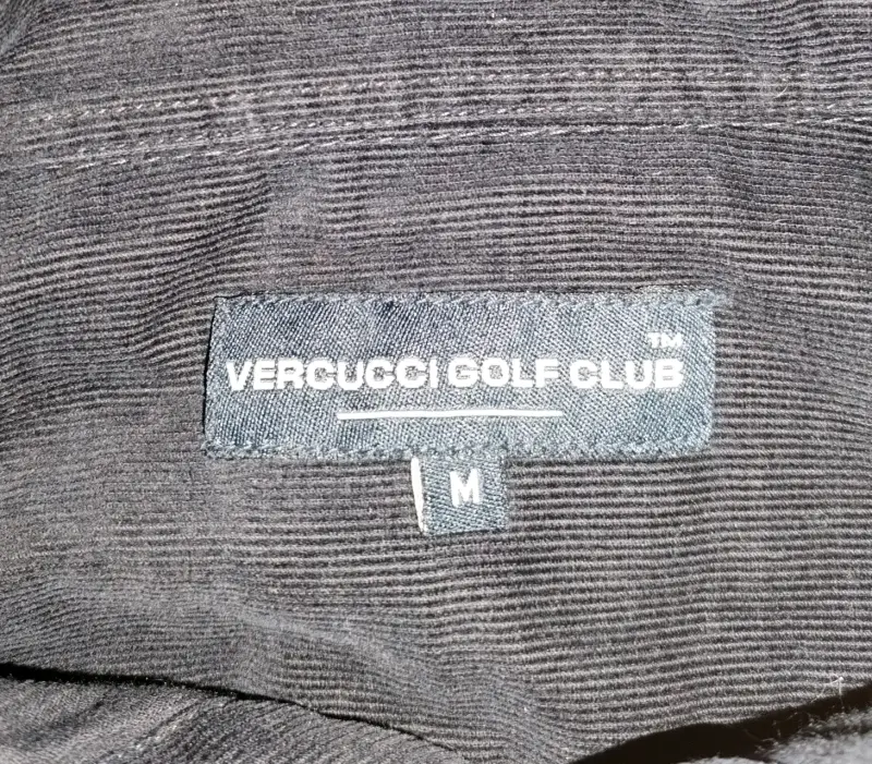 Camisa Vergucci Golf Club Original Cotelé Negra - 3