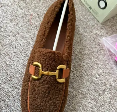 Mocasines de chiporro marrón con hebilla dorada - miniatura 2