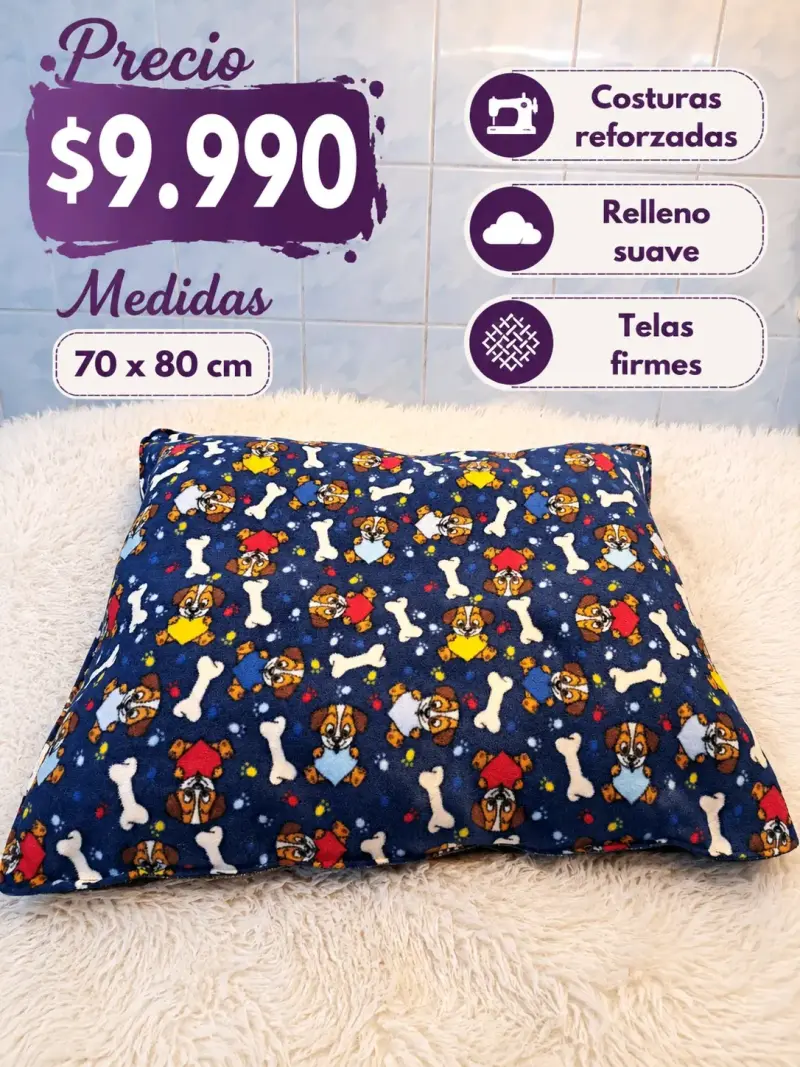 Cojín para mascotas con diseño de perros
