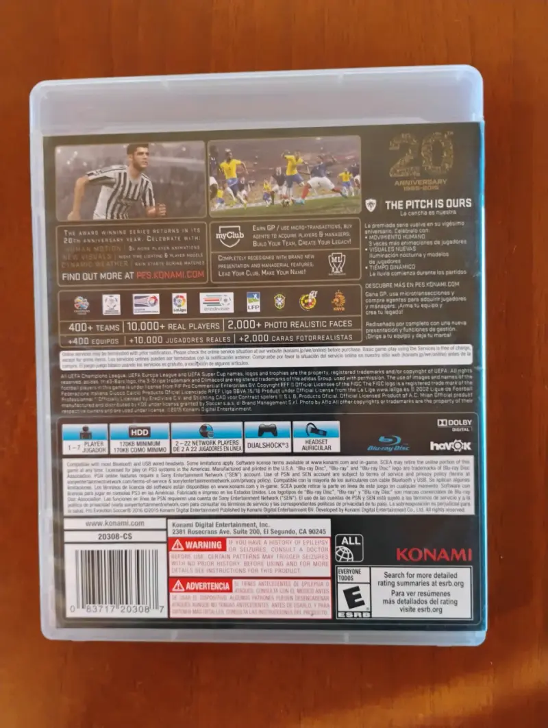 Juego PS3 PES 2016 - 2