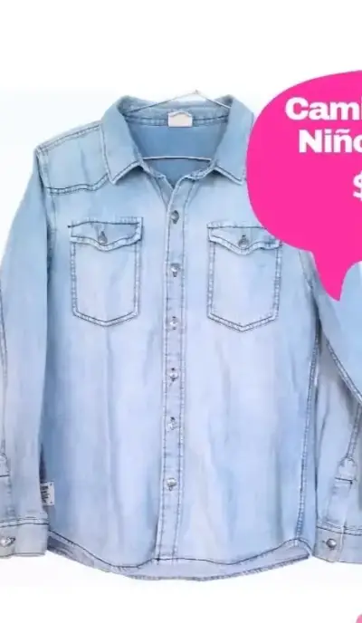 Camisa de mezclilla para niño - miniatura 1