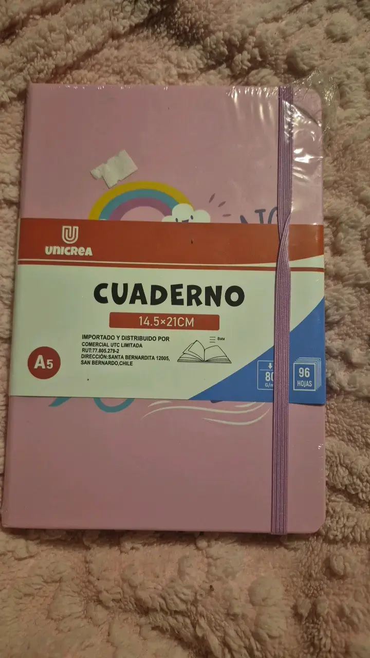 Cuaderno A5 Unicrea 96 hojas lila