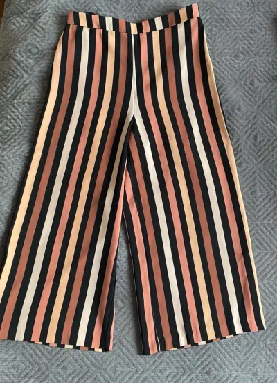 Pantalones anchos a rayas - miniatura 1
