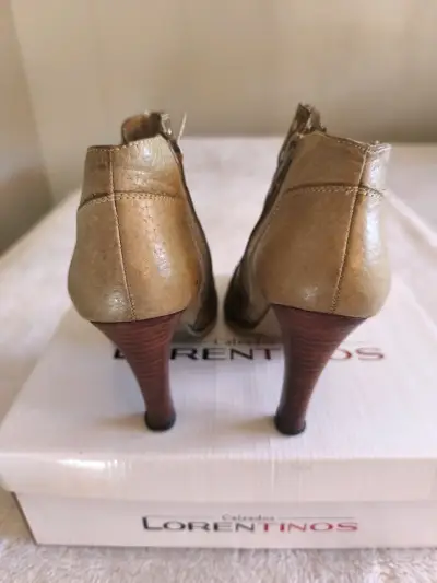 Botines dorados Lorentinos de cuero - miniatura 3