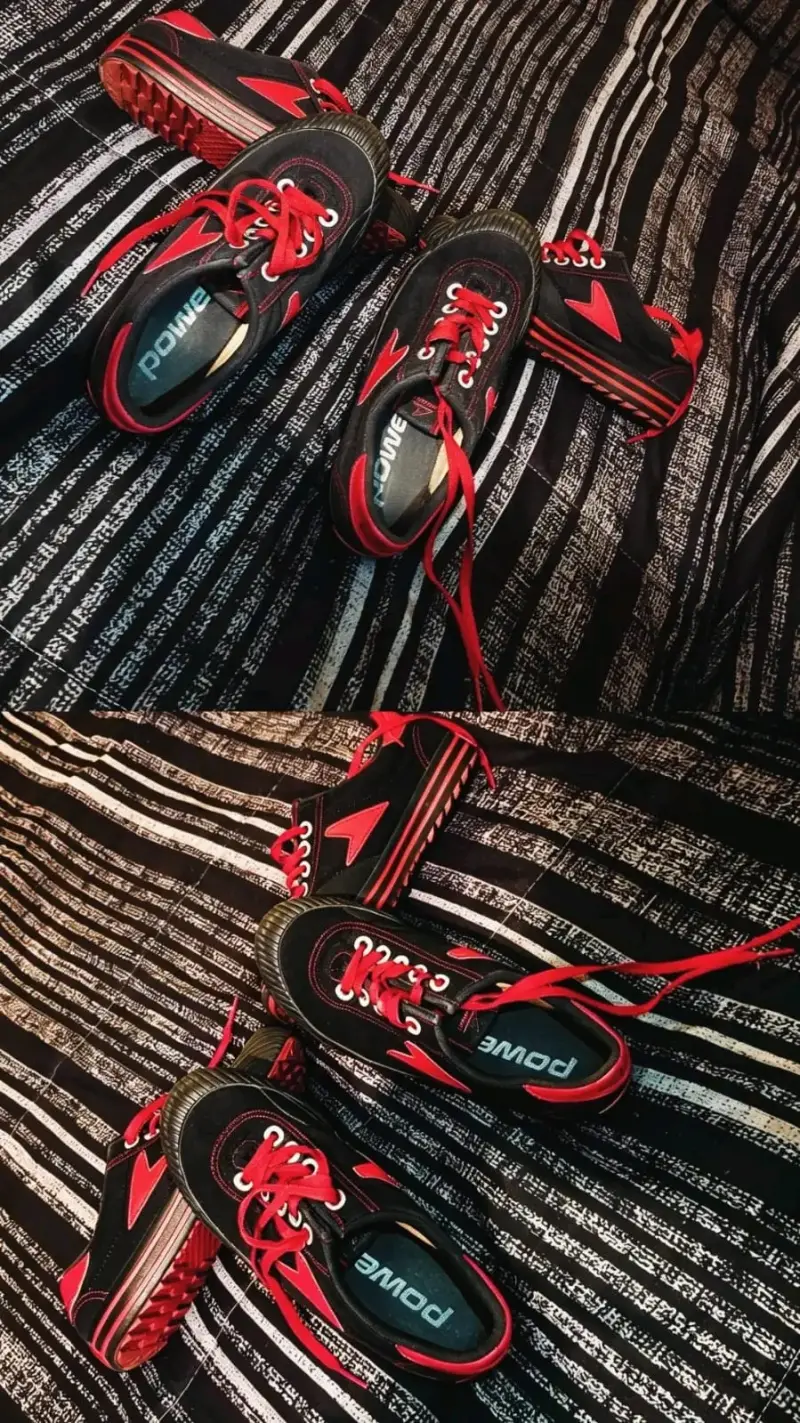 2 pares Zapatillas deportivas Power negra con roja