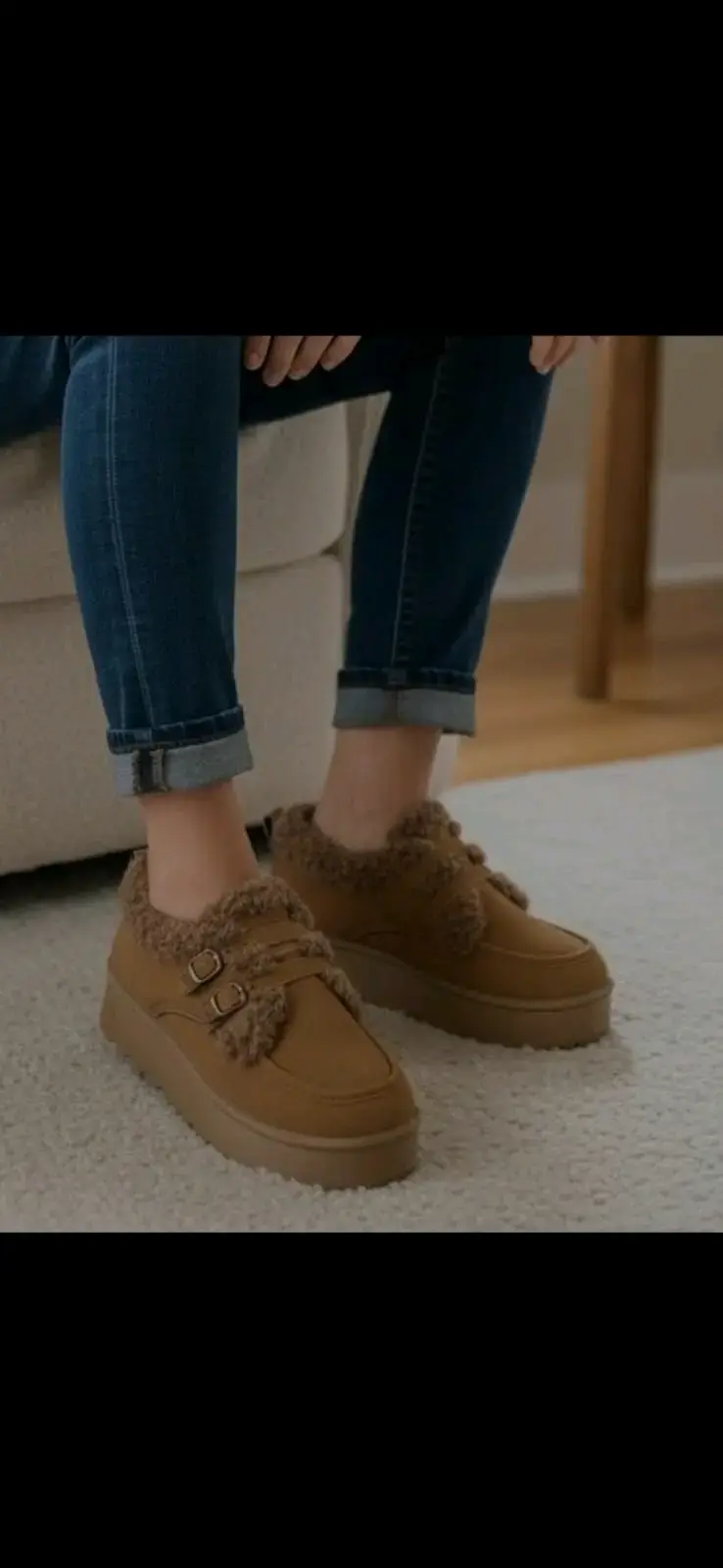 Zapatillas de invierno con forro de lana - 1