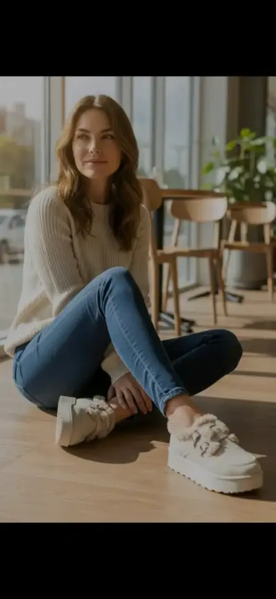 Zapatillas de invierno con forro de piel - miniatura 1