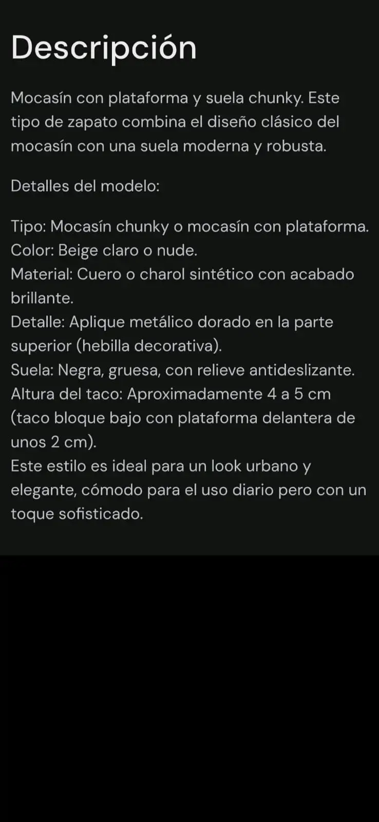 Mocasines negros con hebilla dorada - 3