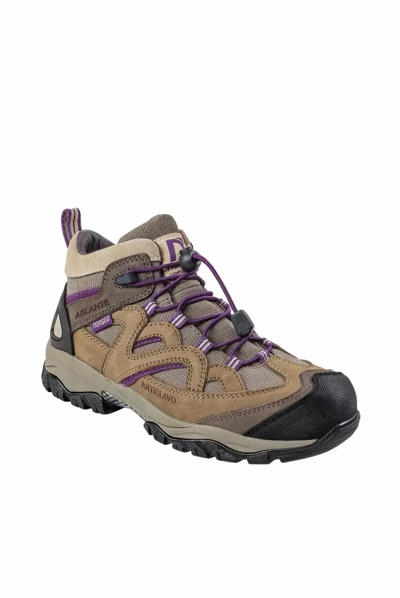 Zapatos de seguridad Norseg anticlavo marrón