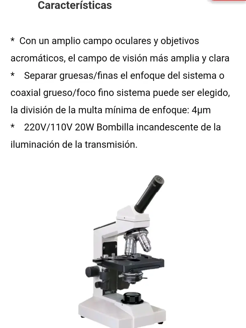 Microscopio monocular Arcoumed con cable - 4
