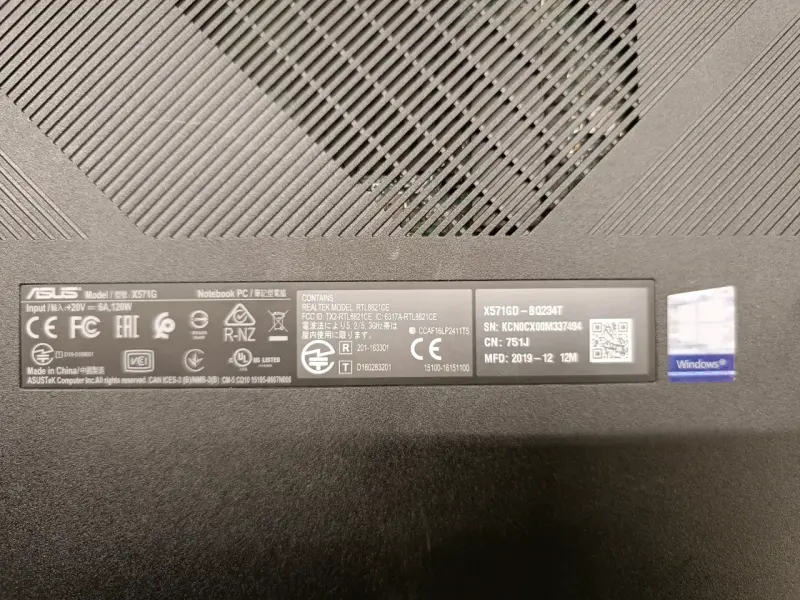 Laptop ASUS X571GD-B0234T - 4