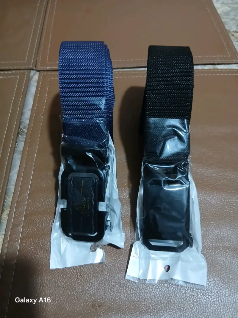 Cinturones tácticos de nylon azul y negro
