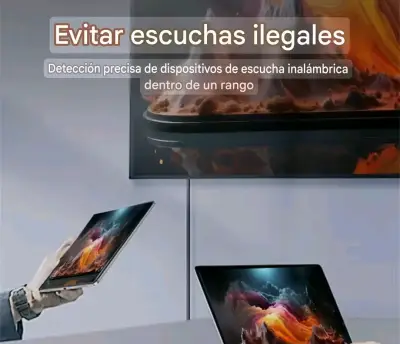Detector de cámaras y micrófonos espía portátil - miniatura 4