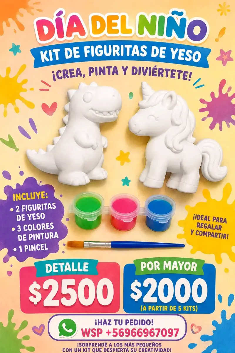Set de 4 figuritas para pintar - 2