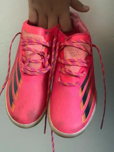 Zapatillas deportivas Adidas rosas para niños - miniatura 1