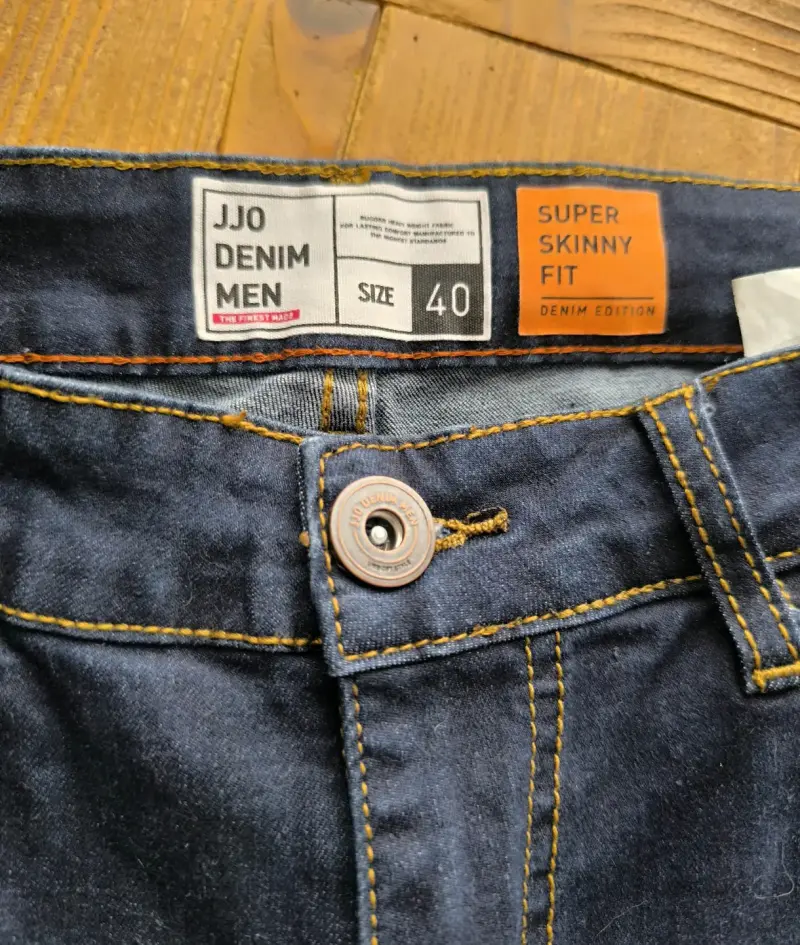 Jeans ajustados azul oscuro para hombre - 5