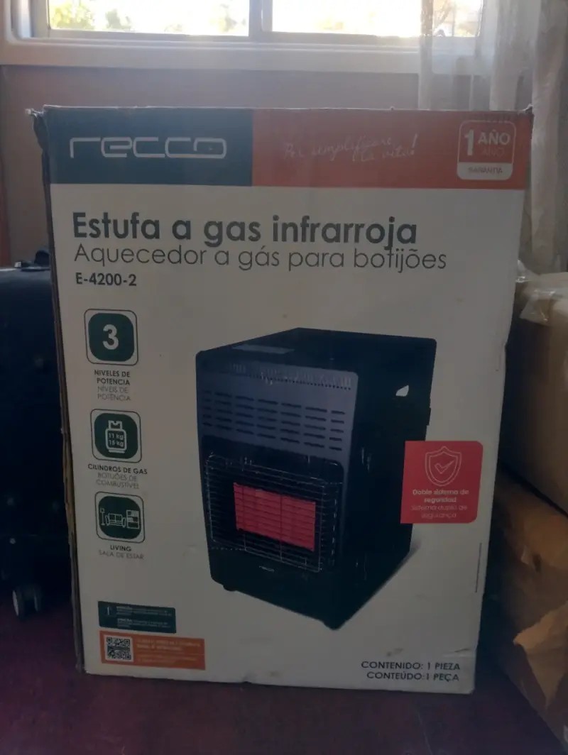 Estufa a gas infrarroja Recco E-4200-2 - 1