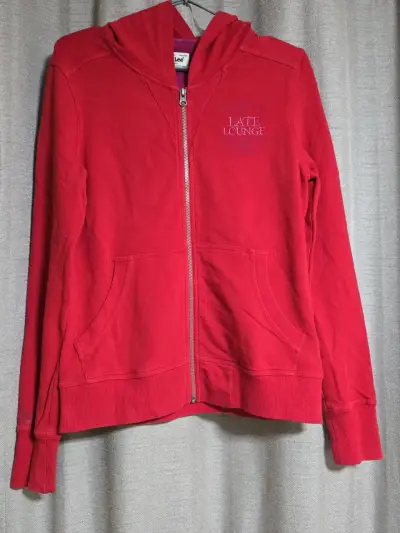 Polerón rojo con capucha Lee para mujer - miniatura 1
