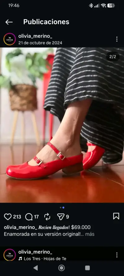 Zapatos rojos de charol con hebillas - miniatura 1