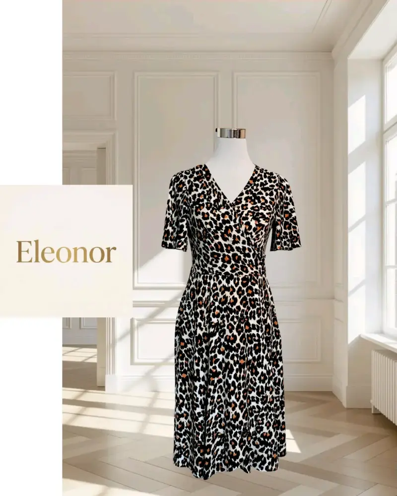 Vestido Donna Morgan animal print ✨