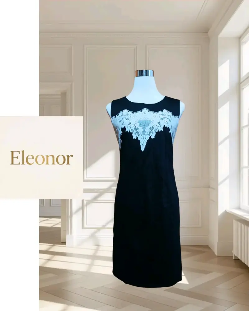 Vestido JESSICA negro con encaje