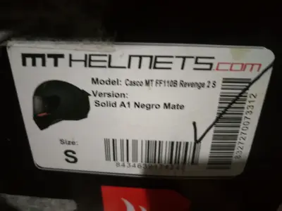 Casco MT Helmets Revenge 2 S Negro Mate - miniatura 1