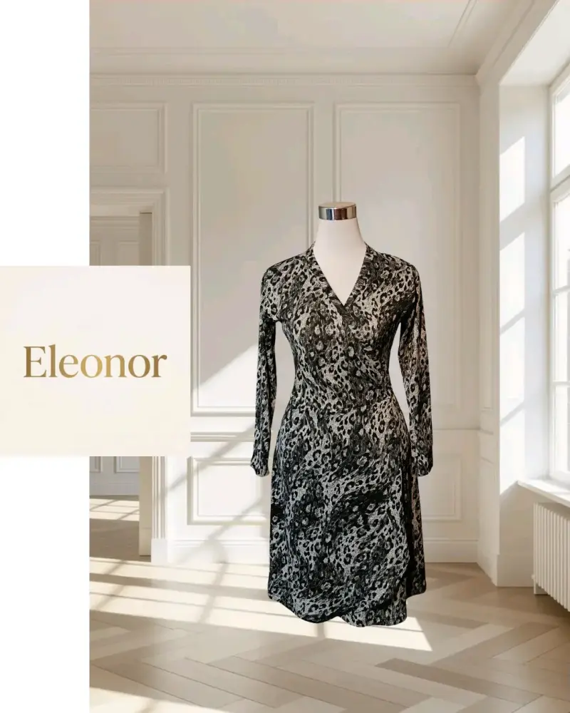 Vestido cruzado animal print ✨
