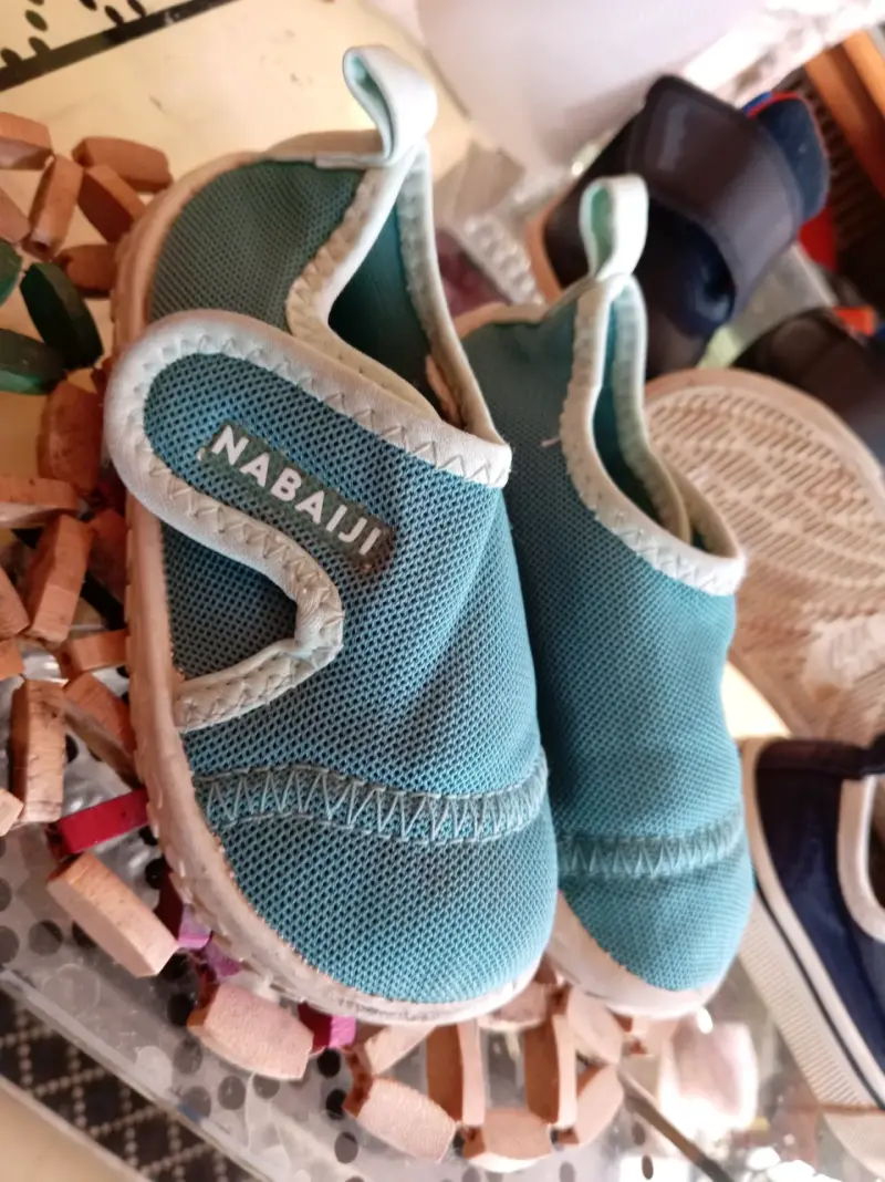 Zapatillas deportivas infantiles azul y amarillo - 3