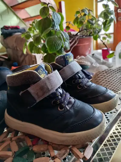 Zapatillas deportivas infantiles azul y amarillo - miniatura 6