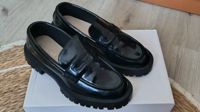 Zapatos mocasines negros Basement - 3