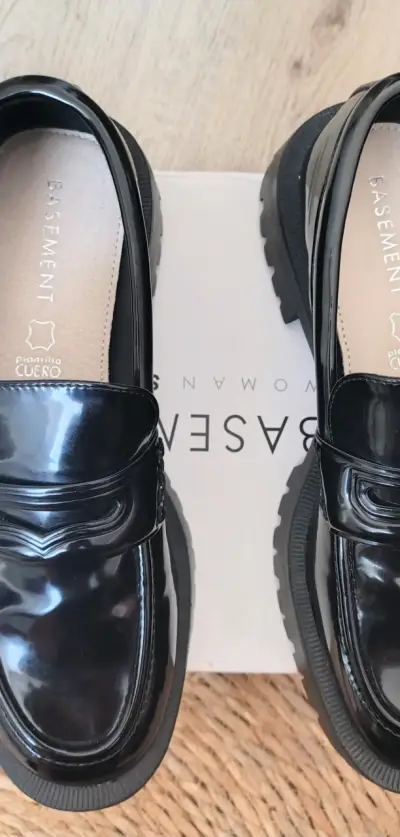 Zapatos mocasines negros Basement - miniatura 4