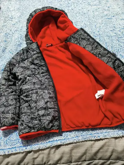 Chaqueta con polar  infantil con capucha - miniatura 3