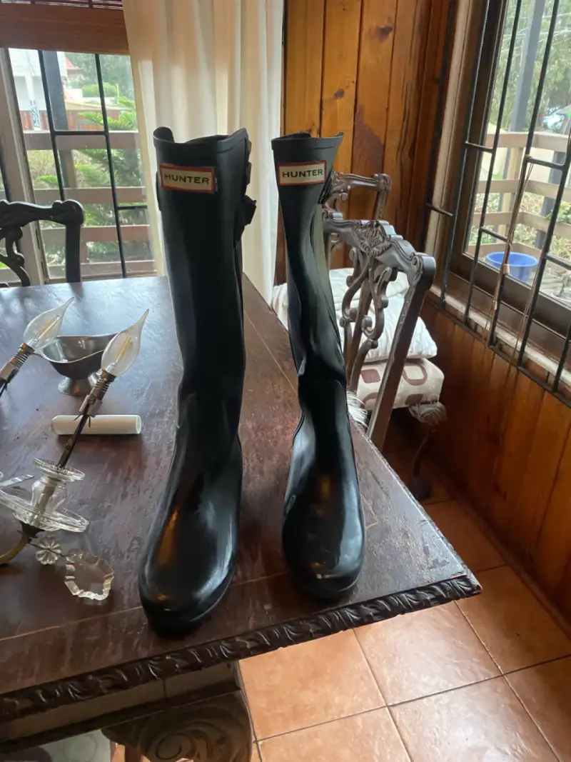 Botas de lluvia Hunter negras para mujer - 1