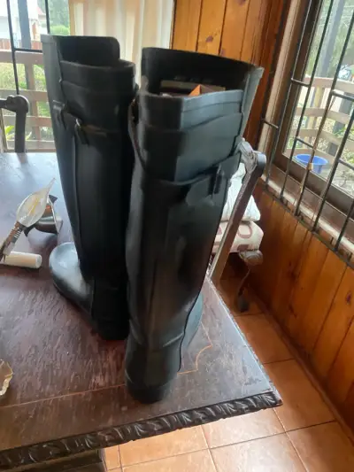 Botas de lluvia Hunter negras para mujer - miniatura 2