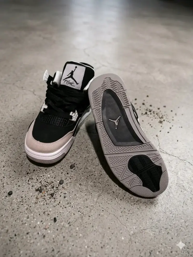 Zapatillas Jordan Air 3 negras y beige - 2