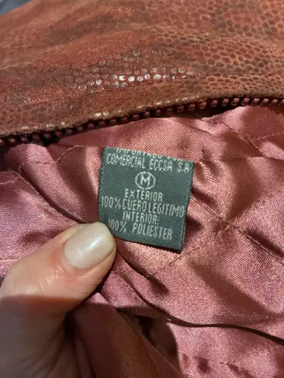 Chaqueta cuero legítimo estilo vintage - miniatura 5