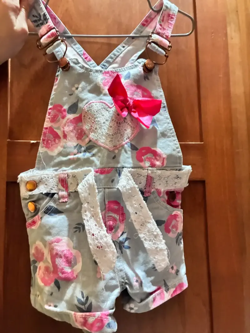Jardinera infantil con estampado floral - 2