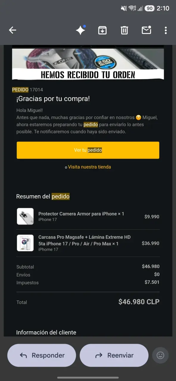 Set de protectores X-One para iPhone - 2