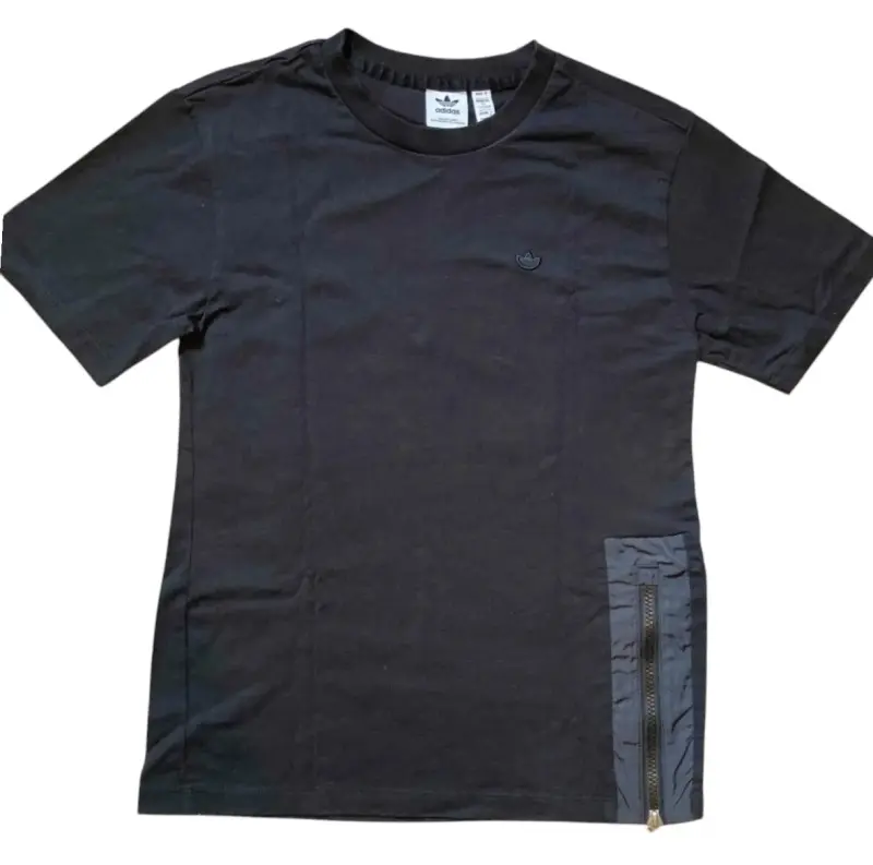 Polera Negra Adidas Algodón Unisex Talla 16 - XS - 3