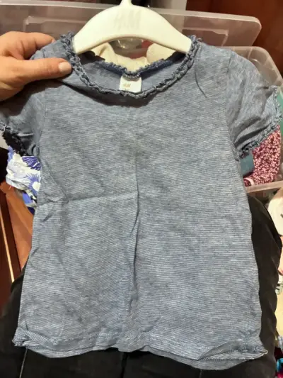 Polera azul de niña H&M - miniatura 1